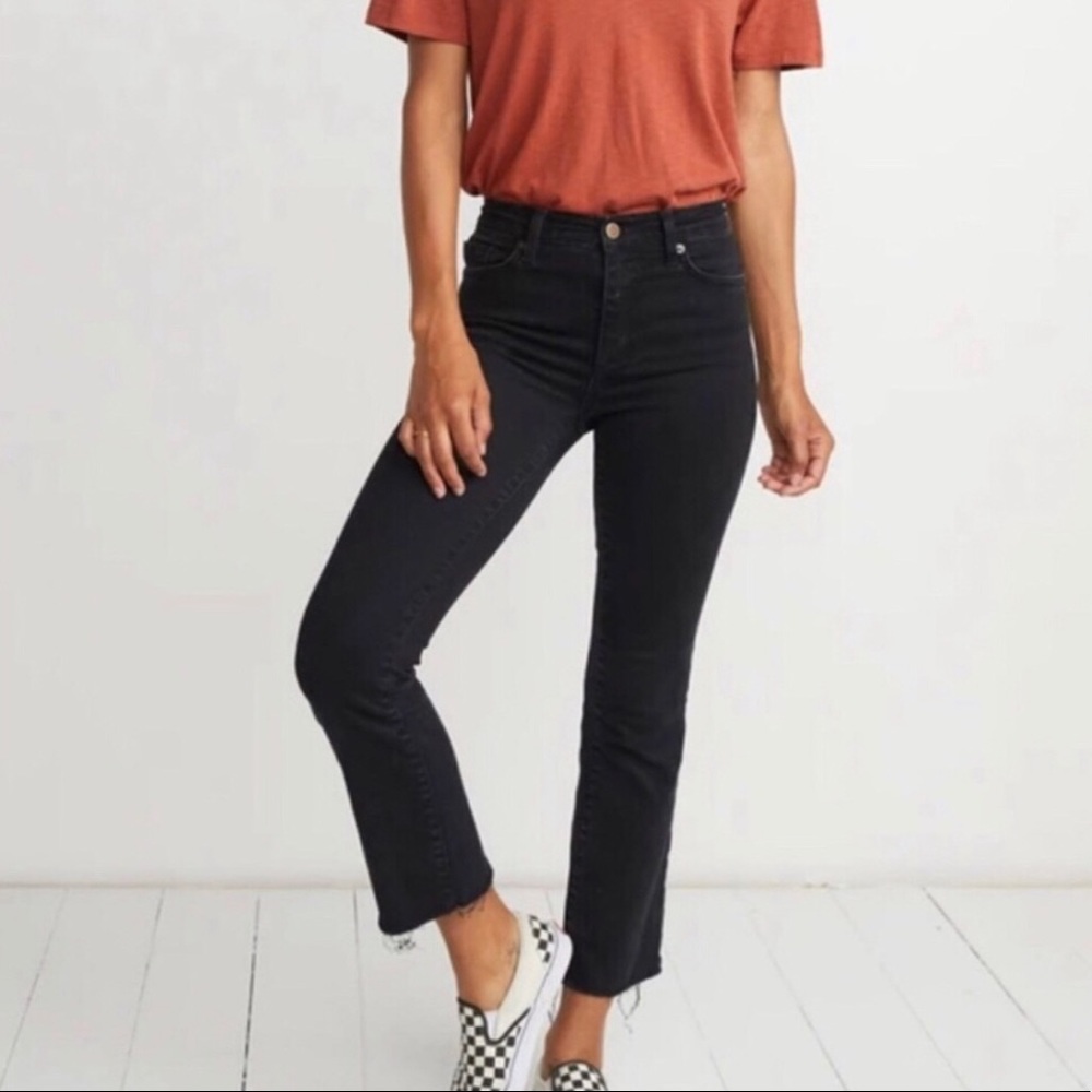 Marine Layer skinny crop black jeans size 26